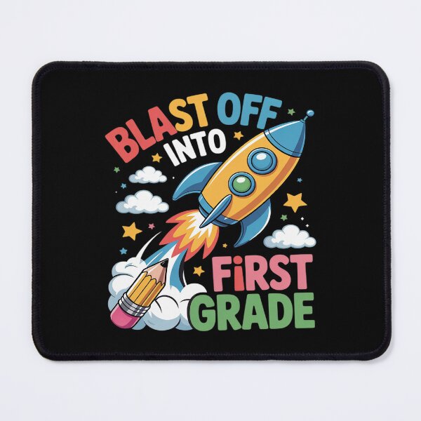 Item preview, Blast Off Into 1st Grade First Day of School designed and sold by PeteHomenick.