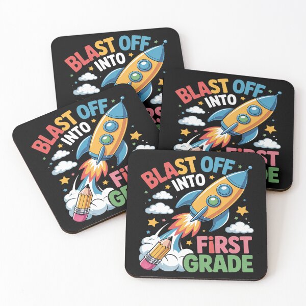Item preview, Blast Off Into 1st Grade First Day of School designed and sold by PeteHomenick.
