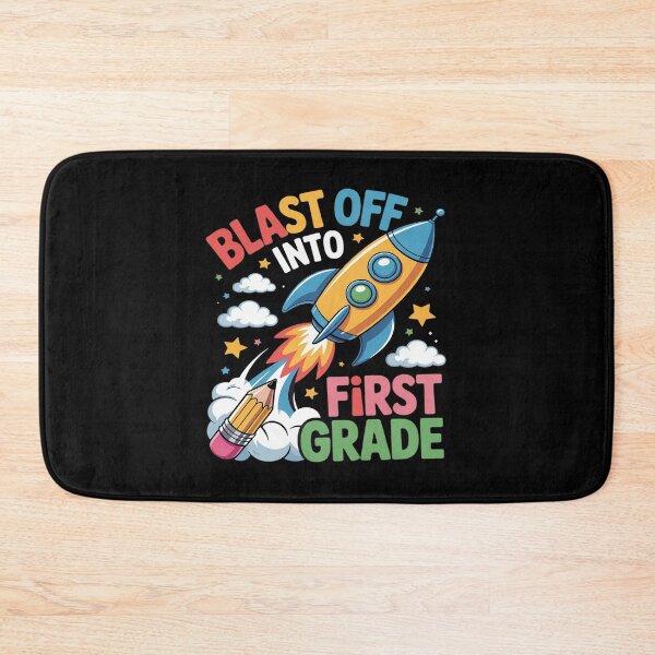 Item preview, Blast Off Into 1st Grade First Day of School designed and sold by PeteHomenick.