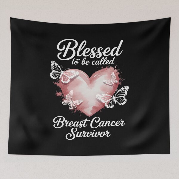 Item preview, Blessed Breast Cancer Survivor Awareness Christian designed and sold by PeteHomenick.