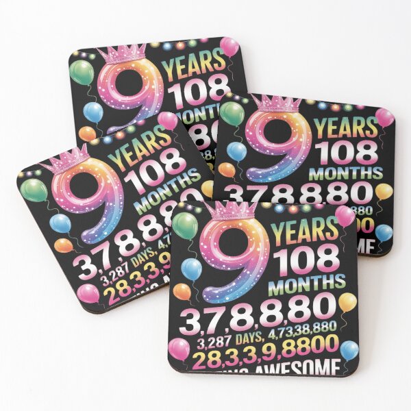 Item preview, Cute 9th Birthday 9 Years Of Being Awesome  designed and sold by KonstanKoraner.