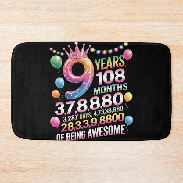 Item preview, Cute 9th Birthday 9 Years Of Being Awesome  designed and sold by KonstanKoraner.