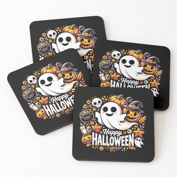 Item preview, Cute Happy Halloween Ghost designed and sold by Betsytiptoe.
