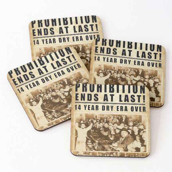 Item preview, Prohibition Ends: 1933 Headline designed and sold by Abeshinobi.