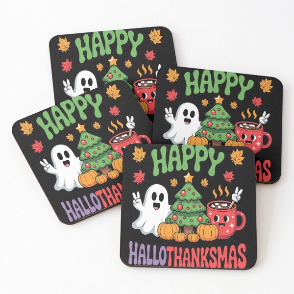 Item preview, Funny Halloween Thanksgiving Christmas Happy Hallothanksmas designed and sold by VladoZork.