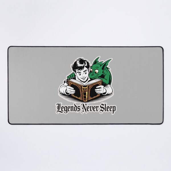 Item preview, Charming Scene of a Curious Boy and Green Dragon Reading Legends designed and sold by SplashTastic.