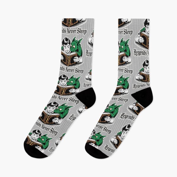Item preview, Charming Scene of a Curious Boy and Green Dragon Reading Legends designed and sold by SplashTastic.