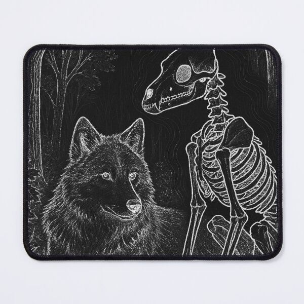 Item preview, Memento Vivre - The Wolf (White lineart version) designed and sold by EnigmaWitch.