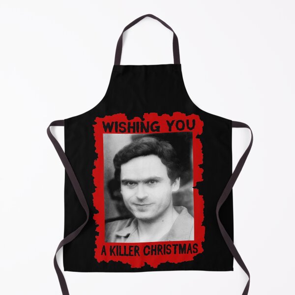 Item preview, Alternative Serial Killer Christmas Design for True Crime Fans card, t-shirt, art designed and sold by blackdoggdesign.