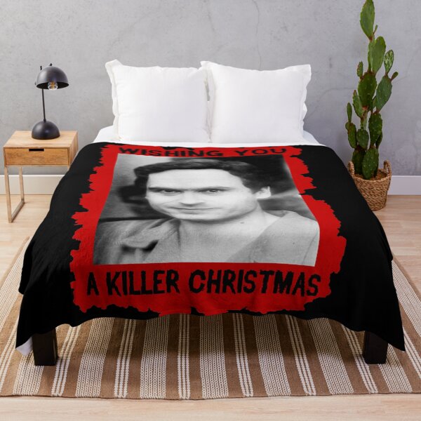 Item preview, Alternative Serial Killer Christmas Design for True Crime Fans card, t-shirt, art designed and sold by blackdoggdesign.