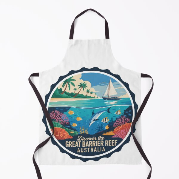 Item preview, Discover the Great Barrier Reef – Dolphin Ocean Adventure Sticker & Retro T-Shirt Design designed and sold by pod24.