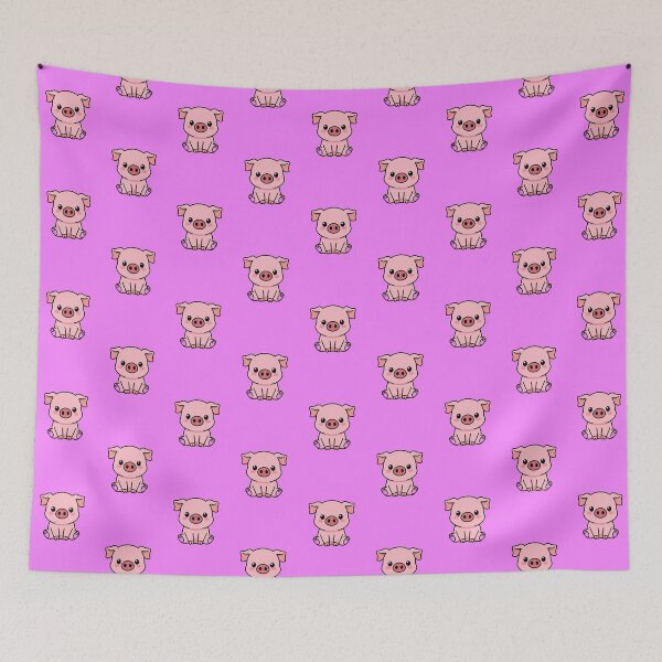 Item preview, Cute Pink Piglet – Minimalist Kawaii Pig Illustration designed and sold by PixelVibe782.