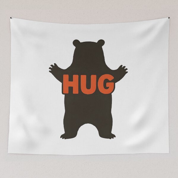 Item preview, hughy bear, bear, cute bear, cartoon bear, animal illustration  designed and sold by TrueArtVibes.