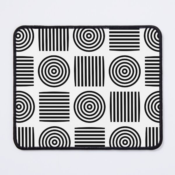 Item preview, Retro Concentric Circles Stripes Bauhaus 2 Shapes Mania designed and sold by Shapes-Mania.