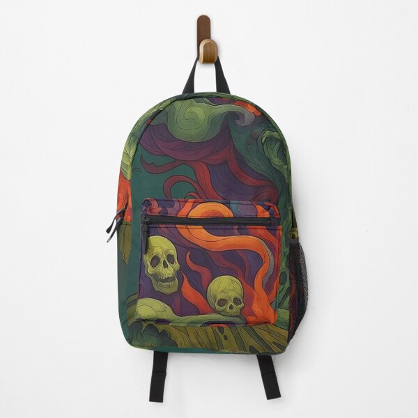 Item preview, “Infernal Awakening” – Fiery Zombie Skull Art  purple flow designed and sold by ArtificialAce.