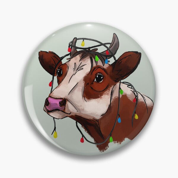 Item preview, Cow with Christmas Lights designed and sold by Antiope33.