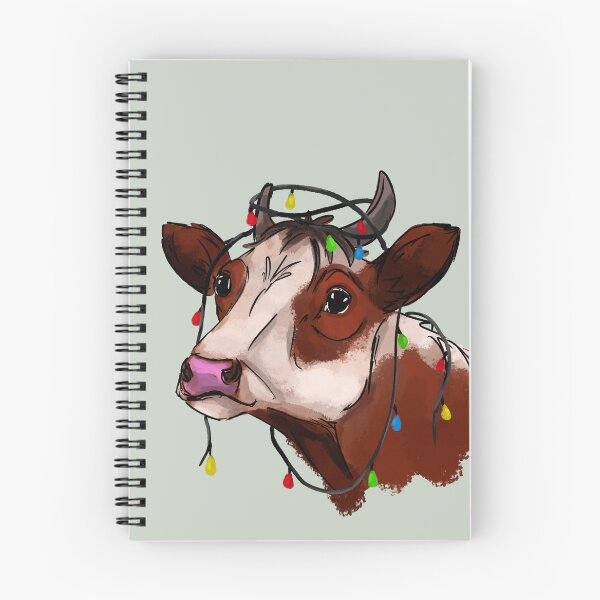 Item preview, Cow with Christmas Lights designed and sold by Antiope33.