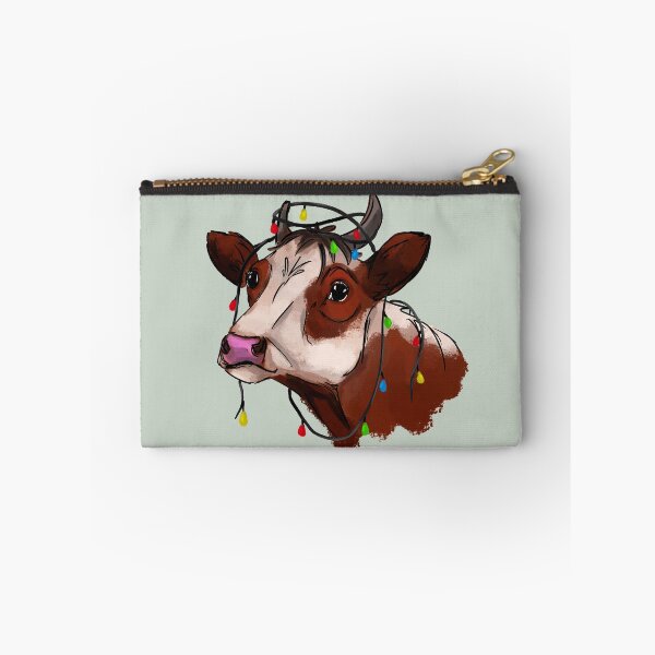 Item preview, Cow with Christmas Lights designed and sold by Antiope33.