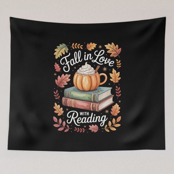Item preview, Fall in Love with Reading Autumn Librarian Cute Book Lover designed and sold by VENOM0RIOT.