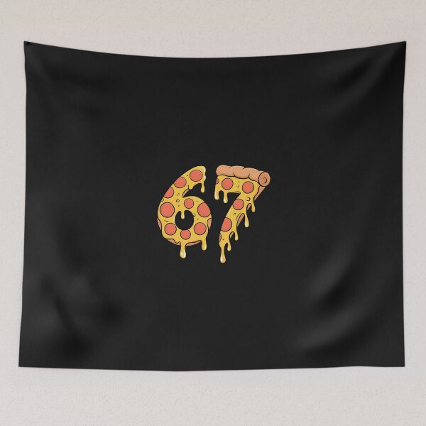 Item preview, 67 Pizza Meme Funny Six Seven Gen Alpha Slang Kids Design designed and sold by grumpzara.