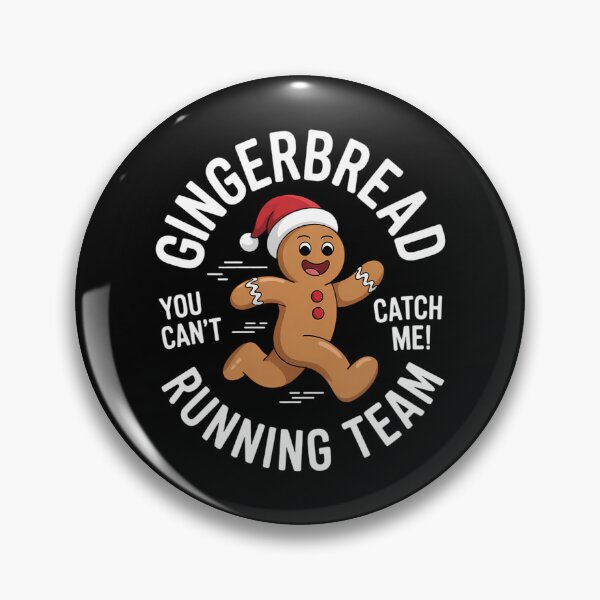 Item preview, Gingerbread Running Team Christmas Humour designed and sold by LunaCrazeArt.