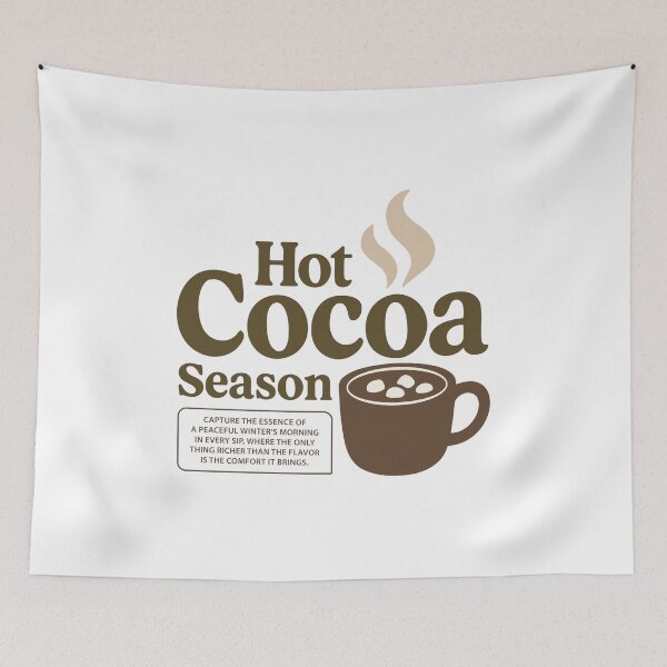 Item preview, Hot Cocoa Season – Cozy Winter Chocolate Drink designed and sold by SnappyPNG.