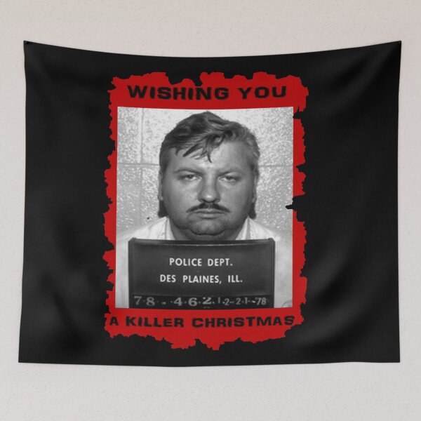 Item preview, Alternative Serial Killer Christmas Design for True Crime Fans card, t-shirt, art designed and sold by blackdoggdesign.