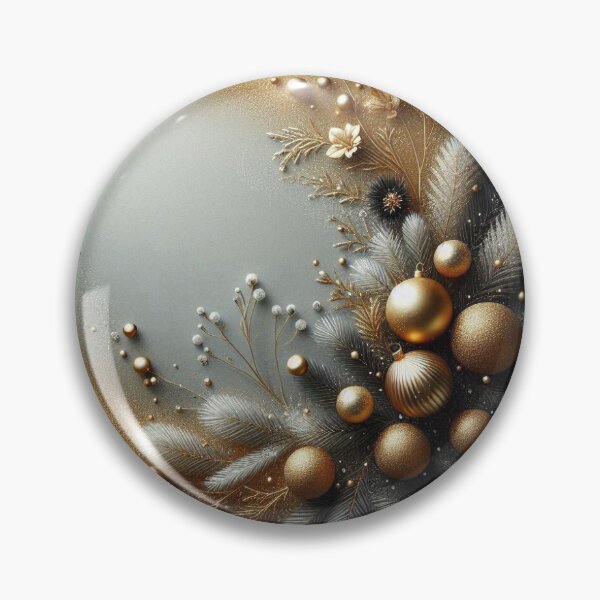 Item preview, Golden Crescent – festive sparkle, white pine & winter elegance in cosmic swirl designed and sold by FotoworldEdel.