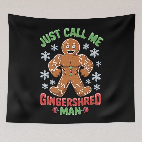 Item preview, Gingershred Workout Funny Gym Xmas designed and sold by LunaCrazeArt.