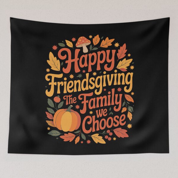 Item preview, Happy Friendsgiving Family Turkey designed and sold by LunaCrazeArt.