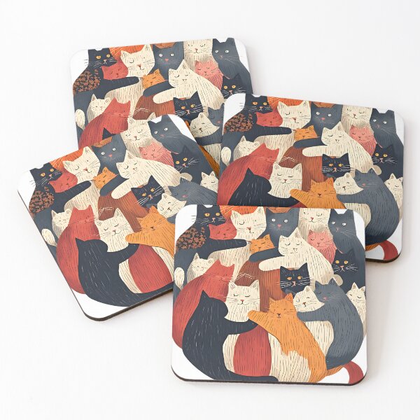 Item preview, Hugging cats cute designed and sold by Mood Wavers.