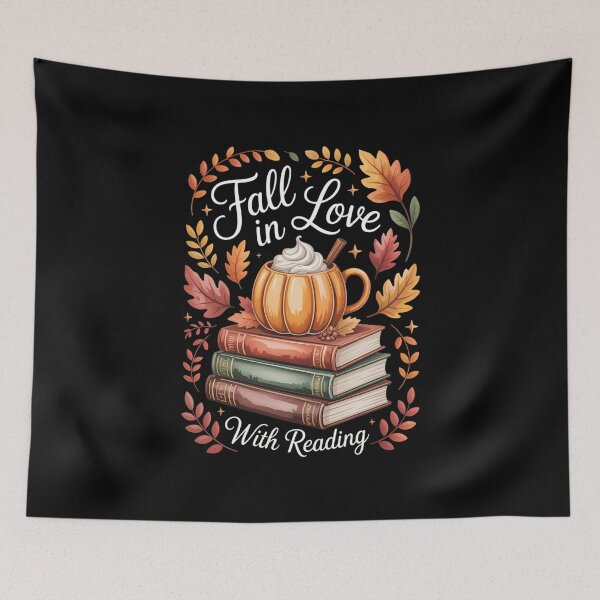 Item preview, Fall in Love with Reading Autumn Librarian Cute Book Lover designed and sold by VENOM0RIOT.