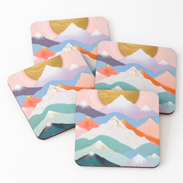 Item preview, Golden Sunset Over Pastel Peaks designed and sold by Lizetteh.