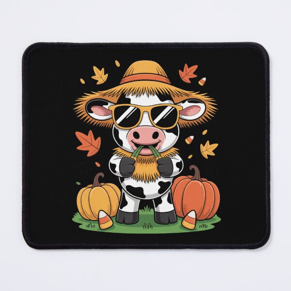 Item preview, Scarecrow Cow – Funny Chill Halloween Kawaii Design designed and sold by ColorSplash123.