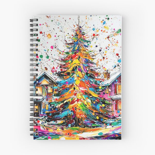 Item preview, Color Splash Christmas Tree – Abstract Winter Art designed and sold by Lamarcy.