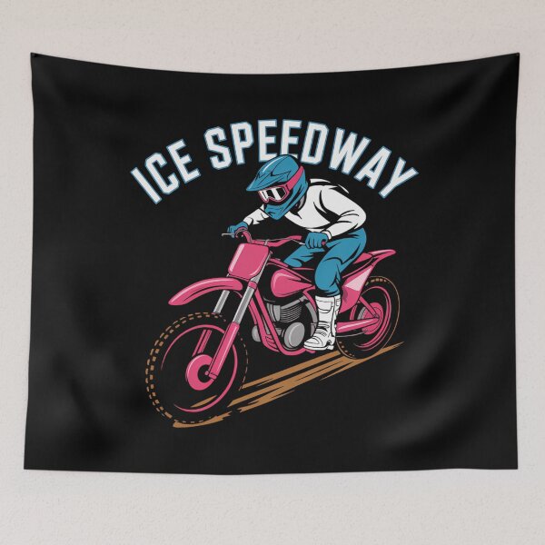 Item preview, Ice Racing Motorcycle Winter Sport Cool designed and sold by LunaCrazeArt.