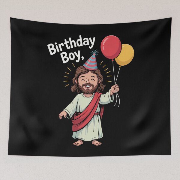 Item preview, JESUS BIRTHDAY Funny Christmas Christ Xmas designed and sold by LunaCrazeArt.