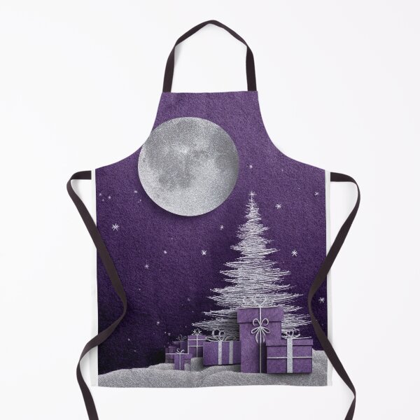 Item preview, Purple Moonlight Christmas – Elegant Minimal Holiday Art designed and sold by Lamarcy.