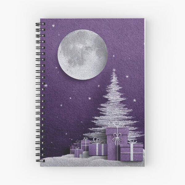 Item preview, Purple Moonlight Christmas – Elegant Minimal Holiday Art designed and sold by Lamarcy.