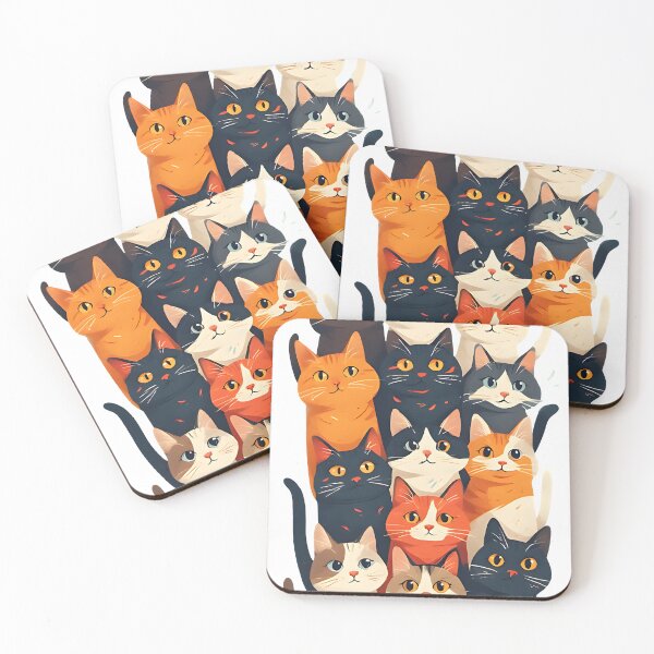 Item preview, Cute Cats pile designed and sold by Mood Wavers.
