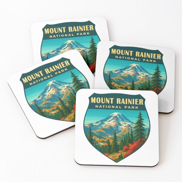 Item preview, Mount Rainier National Park Retro Sticker designed and sold by Ismeal Von.