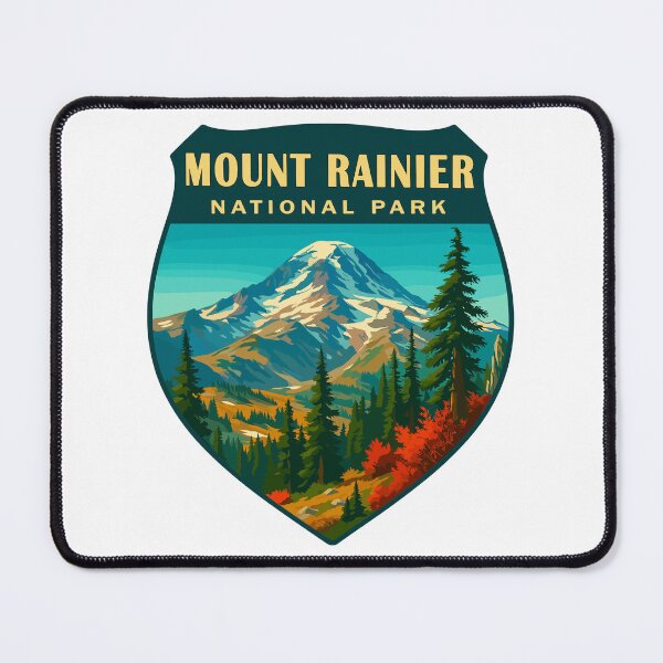 Item preview, Mount Rainier National Park Retro Sticker designed and sold by Ismeal Von.