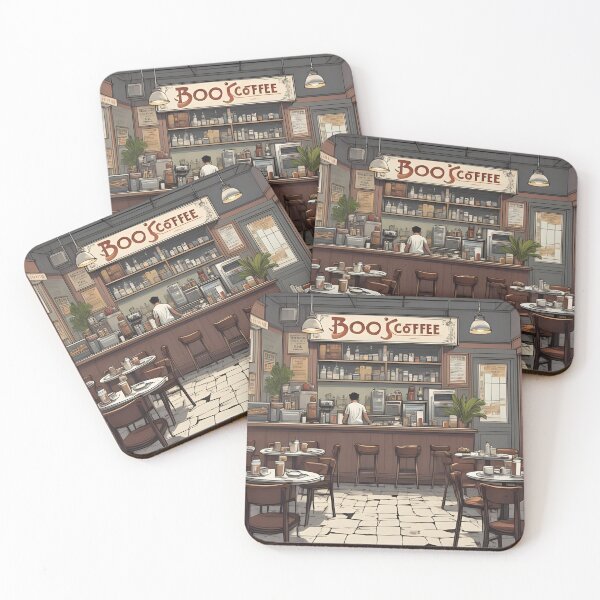 Item preview, “Boo’s Coffee – The Lonely Ghost’s Cafe” designed and sold by nighttime1990.