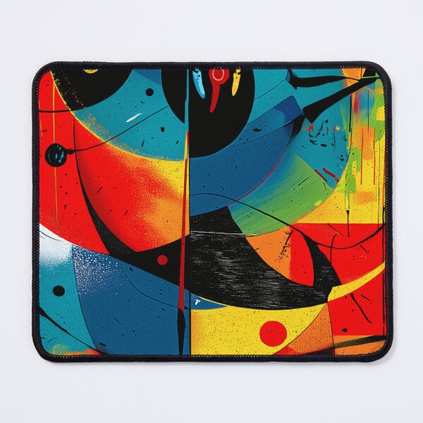 Item preview, Chromatic Spiral – Bauhaus Motion Abstract in Red and Cyan designed and sold by Moisky Art.