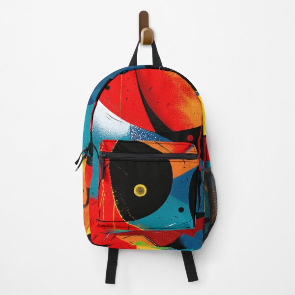 Item preview, Chromatic Spiral – Bauhaus Motion Abstract in Red and Cyan designed and sold by Moisky Art.