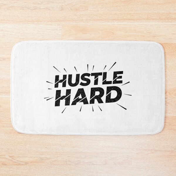 Item preview, Hustle Hard – Motivational Typography Design designed and sold by Happyfreedom.