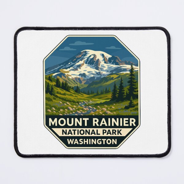 Item preview, Mount Rainier National Park Retro Sticker designed and sold by Ismeal Von.