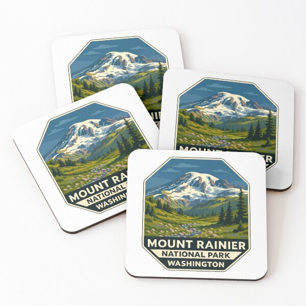 Item preview, Mount Rainier National Park Retro Sticker designed and sold by Ismeal Von.