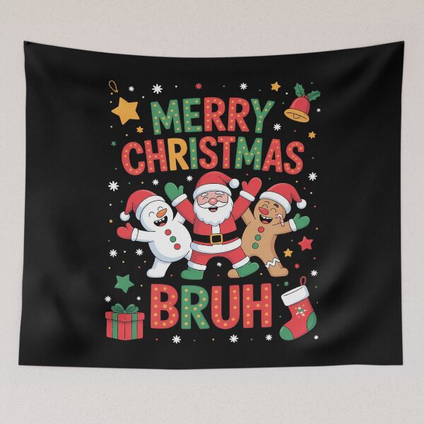 Item preview, Merry Christmas Bruh Funny Santa Dabbing designed and sold by Turbotine.