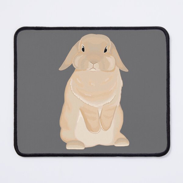 Item preview, Standing Holland Lop Lynx colored Rabbit Illustration designed and sold by tayaan.